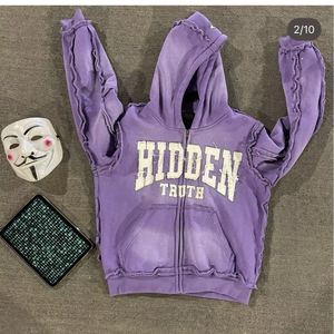 Poids lourd fermeture éclair personnalisé de haute qualité homme sweat à capuche hommes grande taille décontracté Boxy hommes coton 300 Gsm solide Anti-rétrécissement - Product Image 2