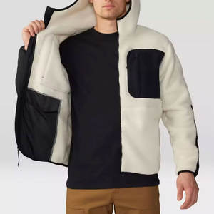 New Arrival Factory-Made <b>Sherpa</b> Woolen <b>Hoodie</b> Casual Winter Wear with Unique Embroidered Technics and Low MOQ Wholesale Price - Product Image 4