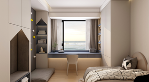 Ensemble de meubles de <span class=keywords><strong>chambre</strong></span> d'enfant modernes et personnalisés, sécurité avant tout, bois de qualité ENF/E0, bureau, <span class=keywords><strong>armoire</strong></span>, 5+ tiroirs, hauteur réglable pour une santé optimale - Product Image 3