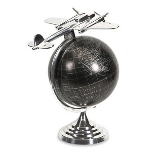 Globo del mundo armilar náutico Vintage hecho a mano brillante pulido aluminio latón Metal para recuerdos en venta - Product Image 5