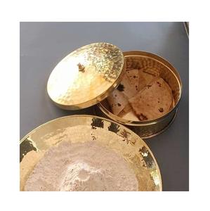Boîte à casseroles en laiton de conception traditionnelle 100% Boîte de service Chapati en laiton pur de fabricant fait à la main de haute qualité avec couvercle - Product Image 6