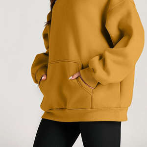 Sudadera con Capucha Holgada para Mujer, de Invierno, de Poliéster/Algodón, Estilo Vintage con Letras, Transpirable, Cálida, con Insignia - Product Image 6