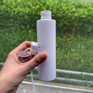 Bouteille cylindrique 100ml en plastique PET bouteilles en plastique PET blanc avec bouchon de joint de pompe pour shampooing huiles essentielles ou nettoyant pour le visage - Product Image 6