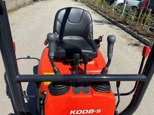 Mini-excavatrice Kubota K008-5 la plus vendue, à rotation zéro, diesel, micro-pelle avec hydraulique auxiliaire - Product Image 6