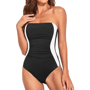 Maillot de bain une pièce sans bretelles et sans dos, sexy, imprimé pour femmes - Product Image 5