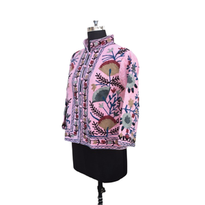 Chaqueta Algodón TNT SUZANI Bordado Abrigo de mujer Forro de algodón transpirable Patrón floral Casual Invierno - Product Image 4