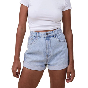 Shorts de Mezclilla de Verano para Mujer, Moda Coreana, Rotos, Cintura Alta, Lavado Ácido, Jeans Cortos Casuales de Pierna Ancha para Mujer - Product Image 4
