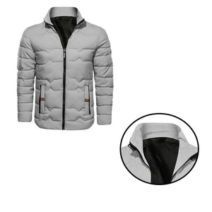 Veste d'hiver décontractée de qualité supérieure à capuche avec fermeture à glissière lourde veste en polyester rembourrée - Product Image 5
