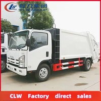 Camion compacteur de déchets Isuzu 4X2 12cbm de conception nouvelle avec transmission manuelle, moteur et moteur diesel