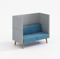 Canapé modulaire en tissu avec combinaison libre design moderne, espace public, hall de l'hôtel, de l'école et de l'hôpital, meubles en vrac à base métallique