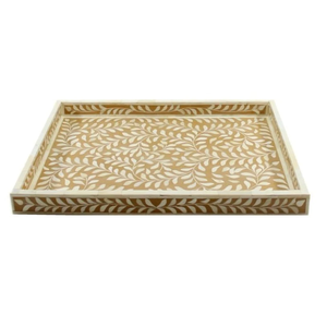 Plateaux de service en résine et en bois de couleur MOP au design exclusif Plateaux décoratifs élégants et écologiques et durables en Inde - Product Image 3