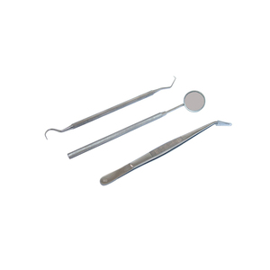 Kit de herramientas de higiene dental oral con escalador de espejo dental y pinzas, conjunto de herramientas de limpieza dental profesional de acero inoxidable a la venta - Product Image 5