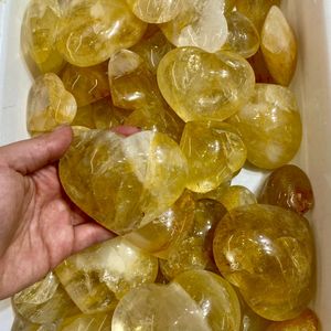 Golden Healer Exquisite Heart-Shaped Cabochons Decorative & Healing <b>Crystal</b> <b>Crafts</b> <b>Other</b> Category - Product Image 2