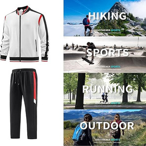 Survêtement deux pièces décontracté pour homme, pantalon de survêtement évasé imprimé surdimensionné, streetwear personnalisé, OEM, téléchargé par Dress Sports - Product Image 6