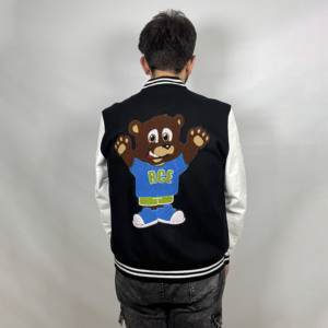 Buena calidad al por mayor personalizado béisbol Letterman chaquetas abrigo invierno lana cuerpo cuero manga bombardero Varsity chaqueta para hombre - Product Image 3