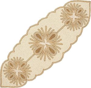 Christmas Decorative and Leaves Design Beaded <b>Runner</b> Placemat <b>Dining</b> <b>Table</b> Fancy Mat Handmade Decorative <b>Runners</b> for Wedding - Product Image 1