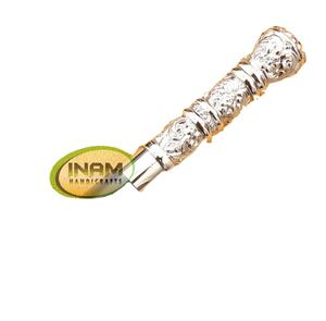 <b>Vintage</b> quality wooden walking <b>stick</b> with oval long handle / Wooden walking canes with brass long knobe handle - Product Image 1