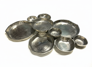 Dernier modèle : Plat de service à 9 compartiments, fait main, pour centre de table de mariage, vaisselle, plat décoratif pour bijoux - Product Image 6