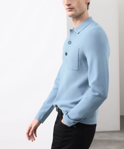 Camiseta Polo de Manga Larga para Hombre, 100% Algodón, de Alta Calidad, Personalizable (OEM), Varias Opciones de Color - Product Image 4