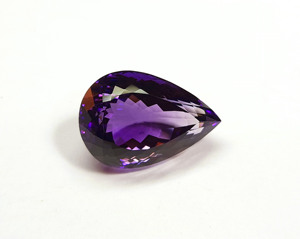 Impresionante piedra preciosa de amatista, cristal curativo en forma de pera, piedra de amatista facetada preciosa, lo mejor para hacer joyas - Product Image 2