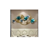 Décoration murale en métal personnalisée, taille personnalisée, meilleur prix, grande décoration murale intérieure en métal doré antique de luxe