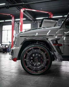 Accessoires de voiture Kit de carrosserie en fibre de carbone sèche PP pour W464 Modificate to BBS G900 Rocket with Hood Grille Wheel Hub Front Lip - Product Image 6