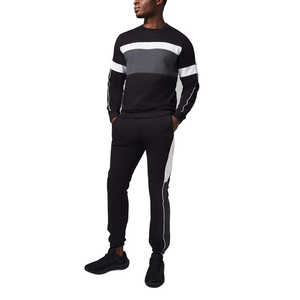 Ensemble de survêtement d'hiver unisexe avec logo personnalisé, respirant, col rond, tissu respirant et lourd, ensemble de survêtement de jogging - Product Image 1