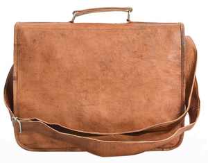 ALW Genuine Goat Leather Rustic Brown Customizable Laptop Classic <b>Messenger</b> <b>Bag</b> Cross Body Briefcase Shoulder Satchel Office <b>Bag</b> - Product Image 5