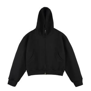 Sudadera Corta Estilo Americano de Alta Gama - Chaqueta Unisex Holgada con Cierre, Estilo Urbano, Tendencia Otoñal - Product Image 2