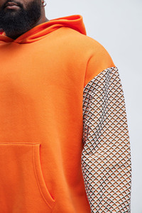 OEM fabricantes de alta calidad personalizado tapiz Sudadera con capucha para hombre 400gsm pulóver algodón bordado gran tamaño tapiz Sudadera con capucha - Product Image 3