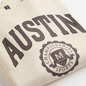 Wholesale Custom Made Logo Print Plain Blank Long Sleeve <b>Crewneck</b> Pullover Unisex Women Cotton Winter Sweatshirt - Product Image 6