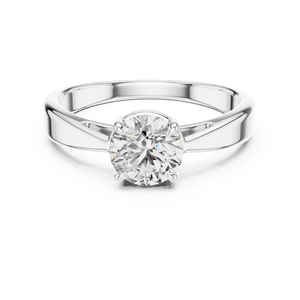 Anillo de diamante cultivado en laboratorio de 3 quilates al por mayor | Plata de Ley 925 | Diamantes redondos de 4 puntas | Joyería personalizable - Product Image 1