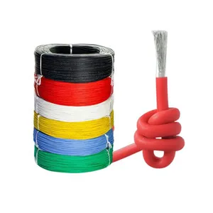 Cable de silicona resistente al calor de 200 grados de alta calidad, cable negro rojo, salto de batería de coche, cables de cableado automotriz, cables 10awg 8awg 6a