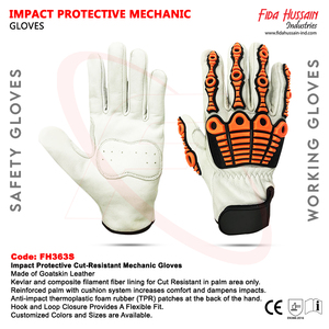 Robuste Top Cuir TPR Anti Impact Champ Pétrolier Construction Industrielle Meilleurs Gants De Travail De Sécurité Gants En Cuir - Product Image 6