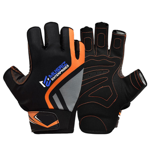 Wholesale Customized Logo Neoprene Half-Finger Gym Gloves Unisex Quality Fitness Gear for <b>Weight</b> Lifting Men's Leather Style - Product Image 4