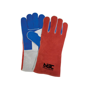 Venta caliente XL Guantes de soldadura de cuero Personalizable Su propio logotipo Nuevo estilo Protector DE SEGURIDAD Transpirable Servicios OEM disponibles - Product Image 5