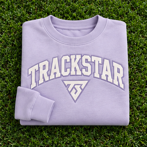 Sudadera de Cuello Redondo con Letras Universitarias en Color Lavanda Sólido para Mujer, Manga Larga, Personalizada, Trackstar OEM, Marca Privada - Product Image 6