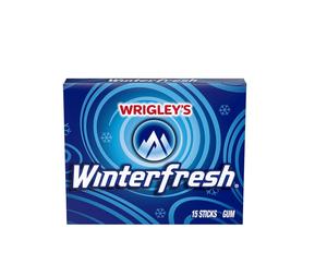 Wrigley's winterfreshs บับเบิ้ลหมากฝรั่ง15-Stick แพ็ค10กล่องและขวดรสผลไม้22g จัดส่งฟรี - Product Image 1