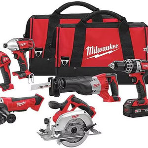 Kit d'outils combinés de qualité Milwaukeess M18, 9 outils, garantie de 3 ans - Product Image 1