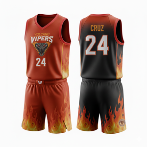 Tenues de basket-ball personnalisées unisexes pour adultes avec nom d'équipe et logos, 100% polyester, impression par sublimation, respirantes, séchage rapide - Product Image 3