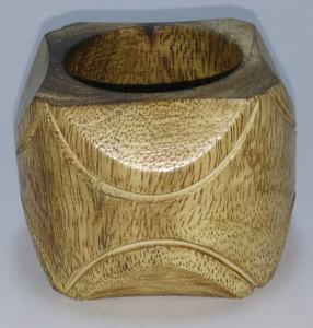 Juego de servilleteros de madera de Mango hechos a mano de alta calidad con servilletero de efecto quemado regalo para decoración de mesa de boda y fiesta - Product Image 3