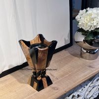 Quemador de incienso de madera de mango y resina epoxi ecológica hecho a mano FAIZA CRAFT, quemador de oud, madhkan, mubkhar, decorativo, regalo para Ramadán y Eid.
