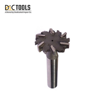 Outils de coupe en carbure brasé avec revêtement en étain, à dents parallèles, pour rainures en T, certifiés ISO 9001, diamètre 15-50 mm