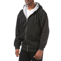 Sweat à capuche et polaire à fermeture éclair intégrale pour homme Pro Club, vestes à capuche pour homme Pro Club