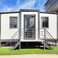 Rumah Kontainer Modern AFO Kelas Atas Prefabrikasi Portabel 20ft Ramah Lingkungan untuk Kantor, Hotel, dan Hunian, Dapat Diperluas, dan Kuat Tahan Beban