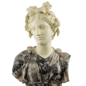 Nouveau design 55cm Statue en résine blanche Melpomene Muse Sculpture d'art populaire personnalisée avec conception personnalisée et décoration de couleur du Vietnam - Product Image 1