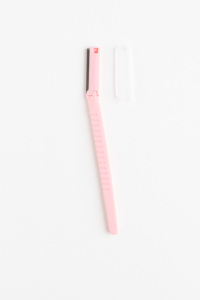 Rasoir à sourcils et pour le visage en plastique ABS à lame unique de couleur personnalisée avec couvercle et protection de précision - Product Image 2