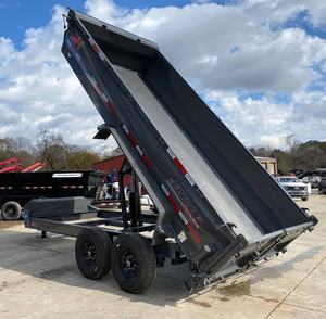 <b>Top</b> Notch 2026 716 14K Dump Trailer 7 Ton Tandem Axle 3ft Sides Hydraulic Steel Bed Motor Gear High Productivity - Product Image 6