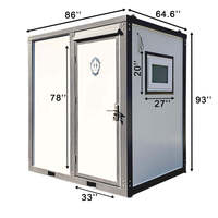 Toilet Portabel Ramah Lingkungan Suihe Modern Steel dengan Tirai Mandi Stylish - Garansi 1 Tahun, Pemasangan Mudah, Dukungan Teknis Online