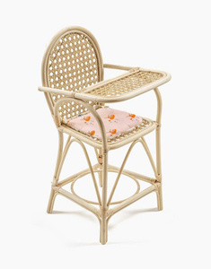 เก้าอี้สูงหวายสำหรับเด็กเก้าอี้รับประทานอาหารพร้อมถาดสำหรับเด็กวัยหัดเดินเป็นมิตรต่อสิ่งแวดล้อมเฟอร์นิเจอร์สำหรับสถานรับเลี้ยงเด็กแบบโบโฮ - Product Image 3